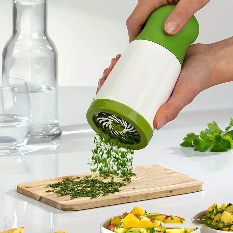 HerbMaster Manual Herb Grinder – Stainless Steel Herb Mincer & Parsley Cutter