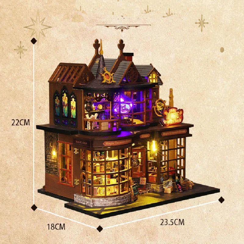 Princess Bedroom DIY Miniature Dollhouse Kit Handmade Wooden Room with Furniture