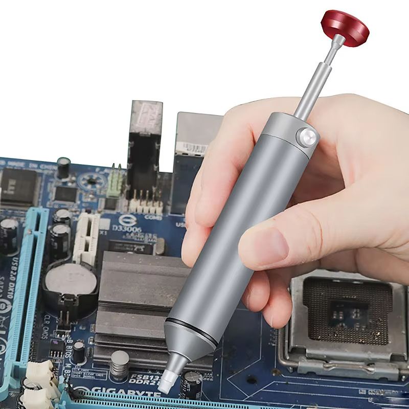 Aluminum Desoldering Pump Solder Sucker Pen Vacuum Tool for Repair