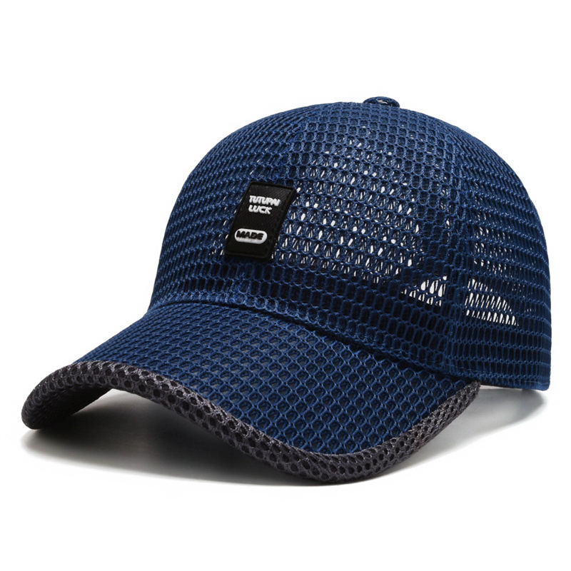 Breathable Mesh Trucker Snapback Cap for Men Lightweight Summer Outdoor Hat