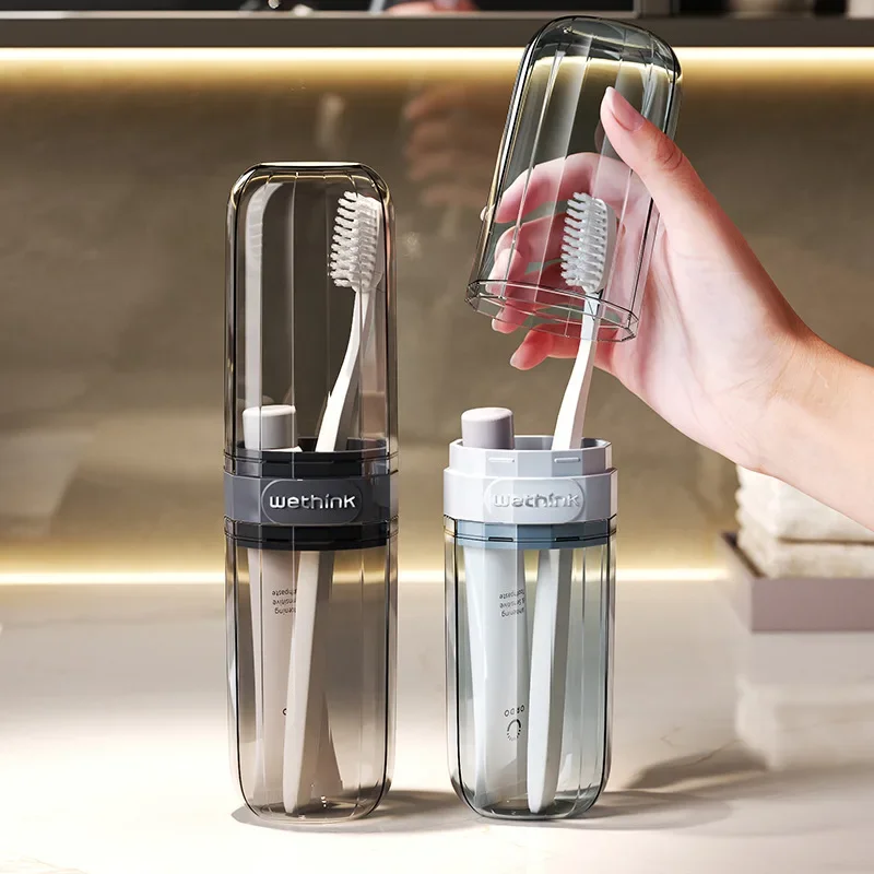 Toothbrush Travel Container Case Transparent Portable Travel Accessories for Business Trips