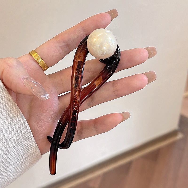 Twist Hair Clips Hairpins Twisted Hollow, New Fashion Barrettes Retro S Shape Ponytail, Elegant Shark Clips Headdress