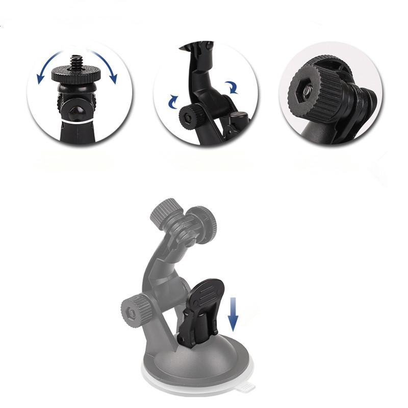 Suction Cup Car Mount with Tripod Adapter Phone Holder The Ultimate Hands-Free Camera Mount