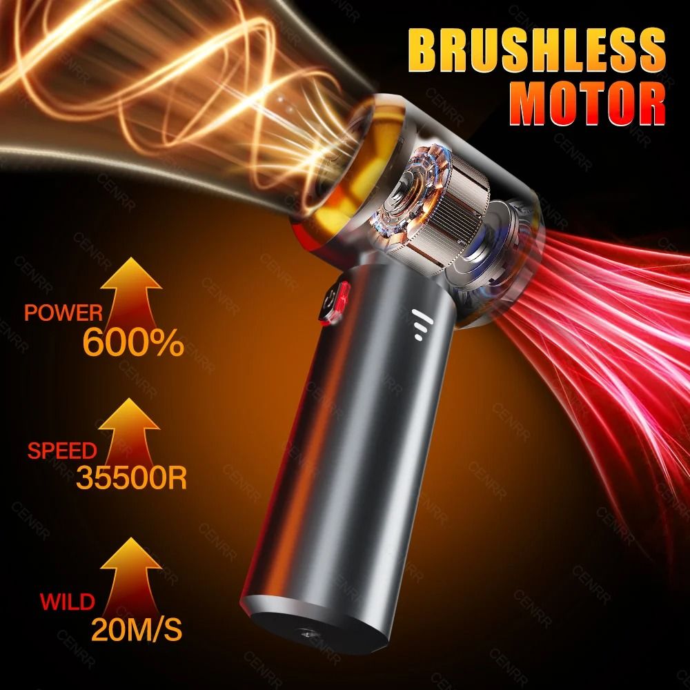 Portable Car Vacuum Cleaner 998000PA Mini Handheld Blower with HEPA Options