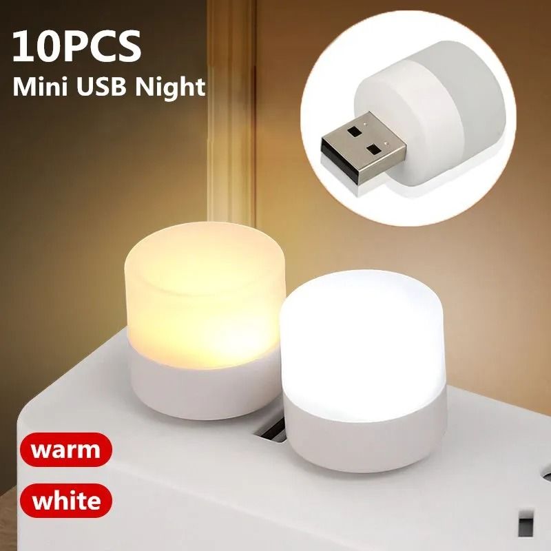 Portable Eye Protection Mini USB LED Night Light – Reading and Charging Lamp