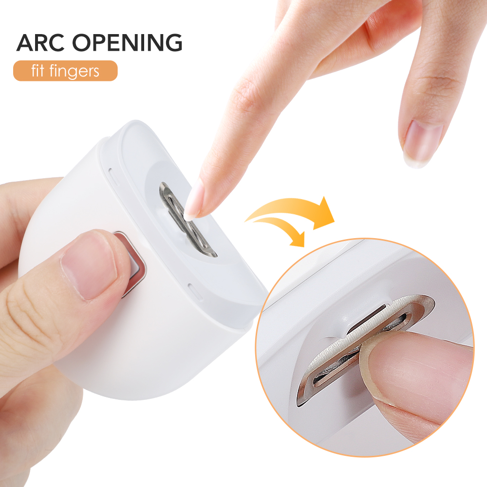 Automatic Nail Trimmer, Electric Nail Clipper With LED Light, Portable Manicure Tools For Children and Adults
