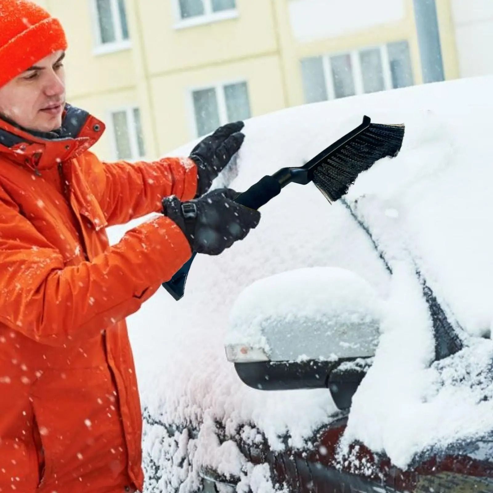 Car Ice Scraper and Snow Brush