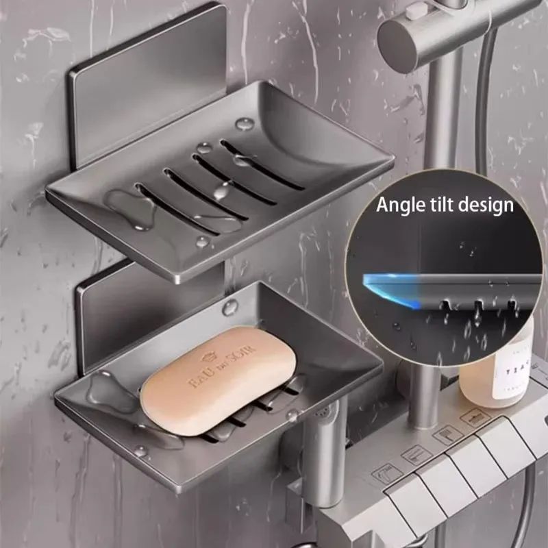 Wall Mounted Aluminum Bathroom Soap Dish
