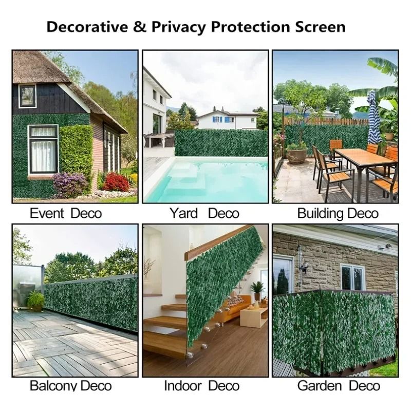 Artificial Ivy Privacy Fence & Greenery Wall Panel