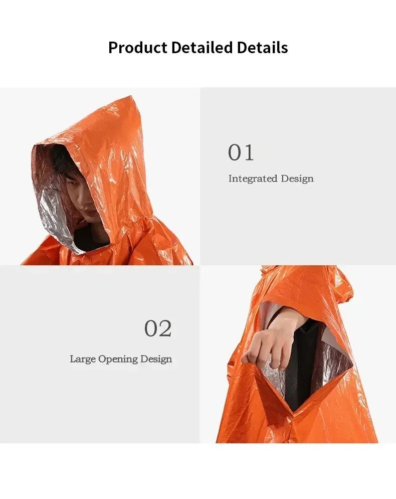 Emergency Waterproof Rain Poncho