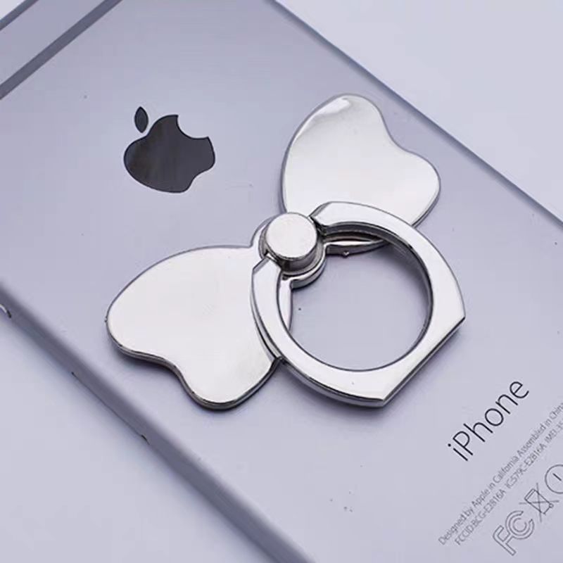 Elegant Bow Phone Ring Holder Stand with Rotation
