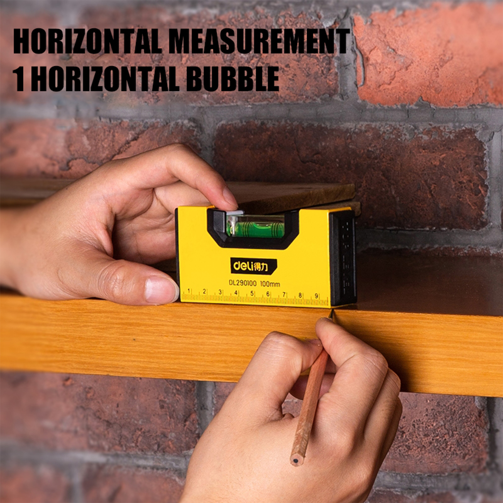 Portable Magnetic Pocket Level High-precision Aluminum Spirit Bubble Level