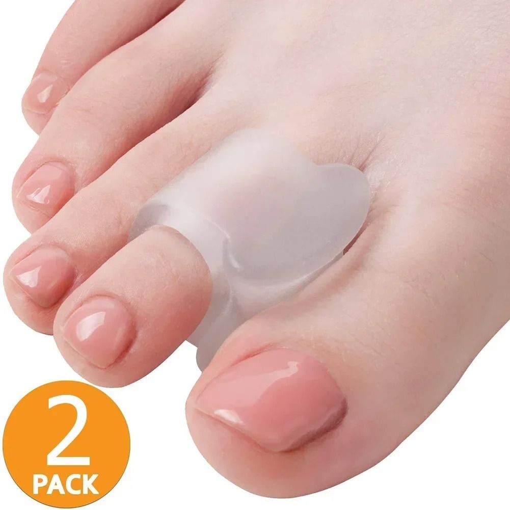 Silicone Toe Separator And Bunion Guard Set For Foot Alignment And Pain Relief