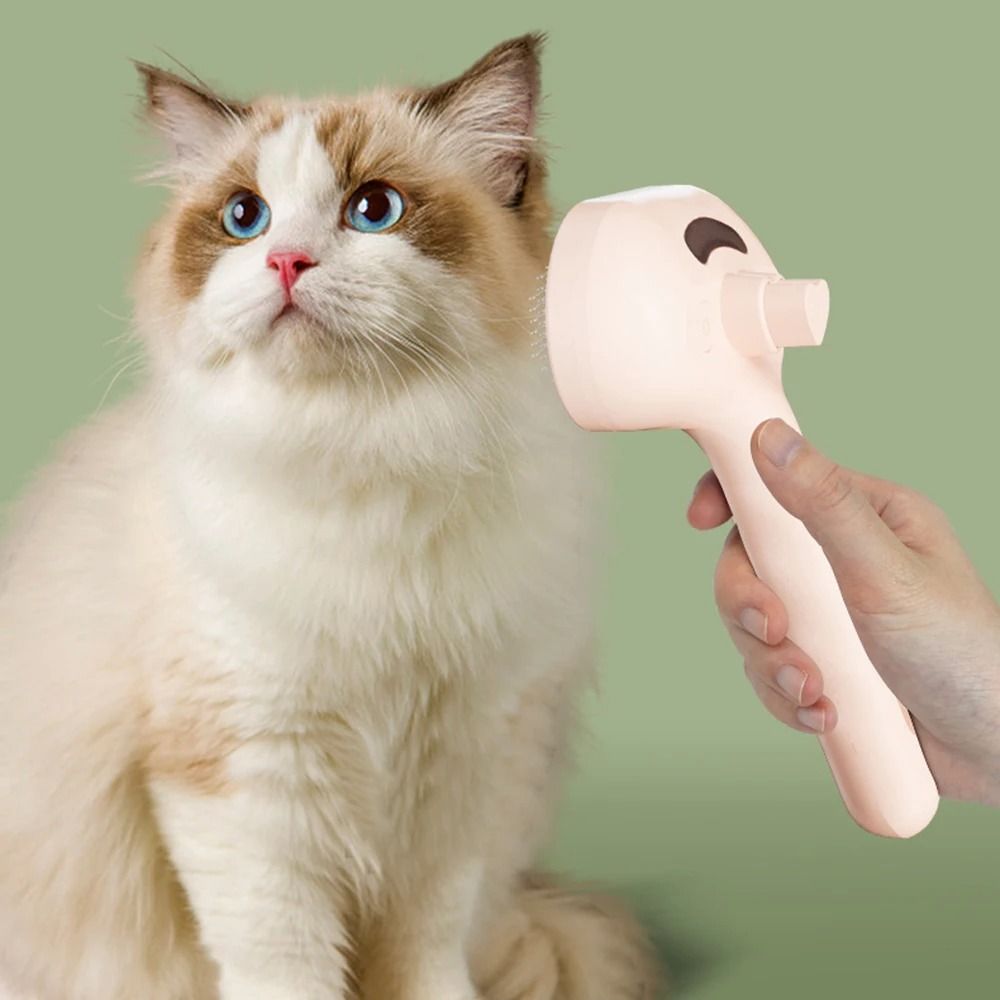Pet Steam Grooming Brush Spray Dog Deshedding And Detangling Brush