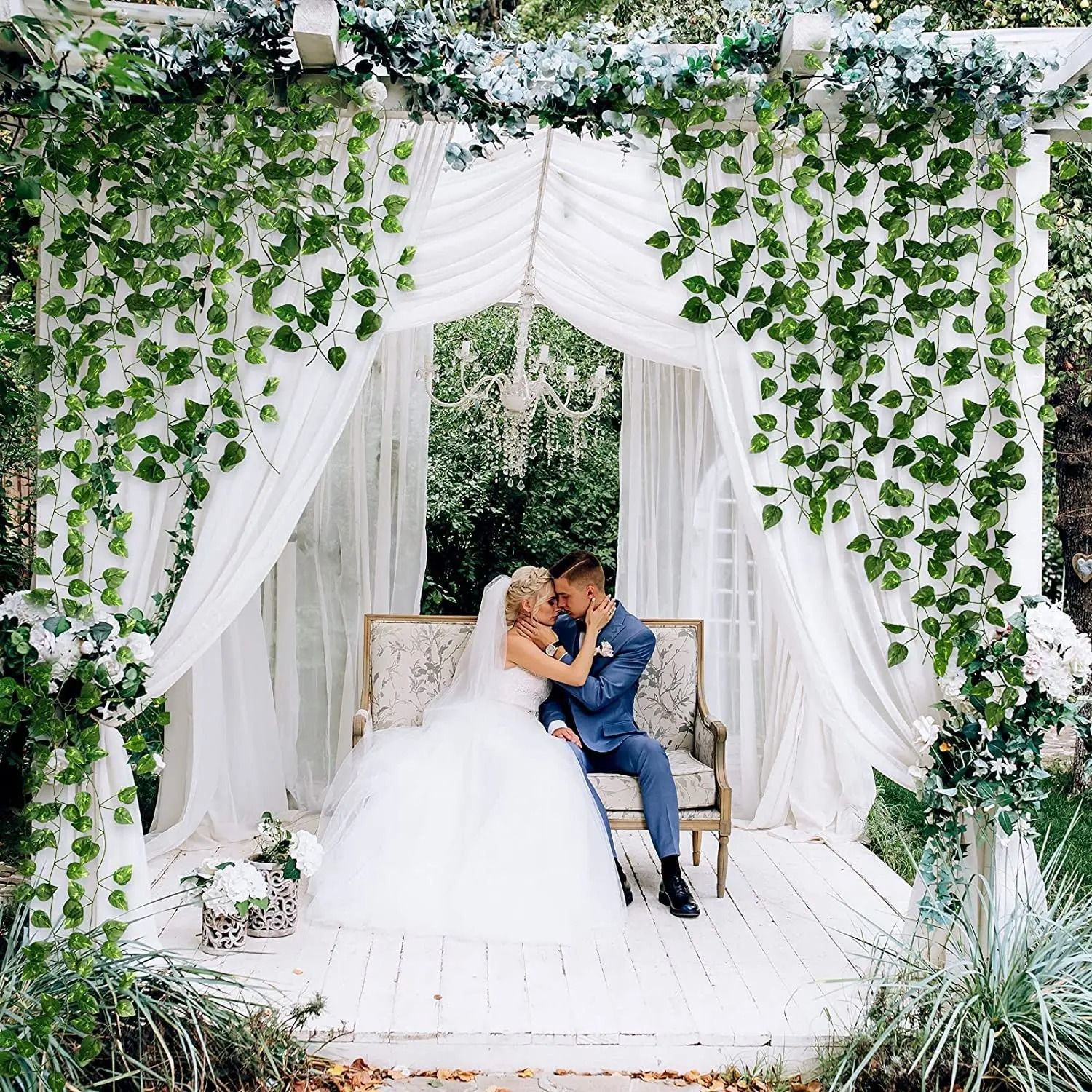 Premium 7-Foot High-Density Artificial Ivy Garlands
