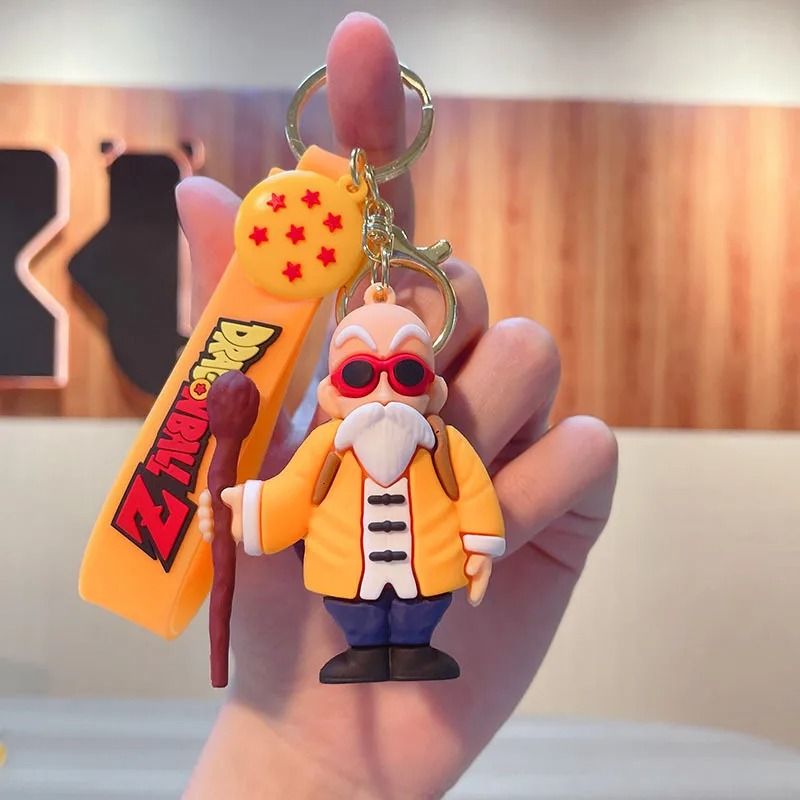 Anime Figure Keychain with PVC Character Pendant