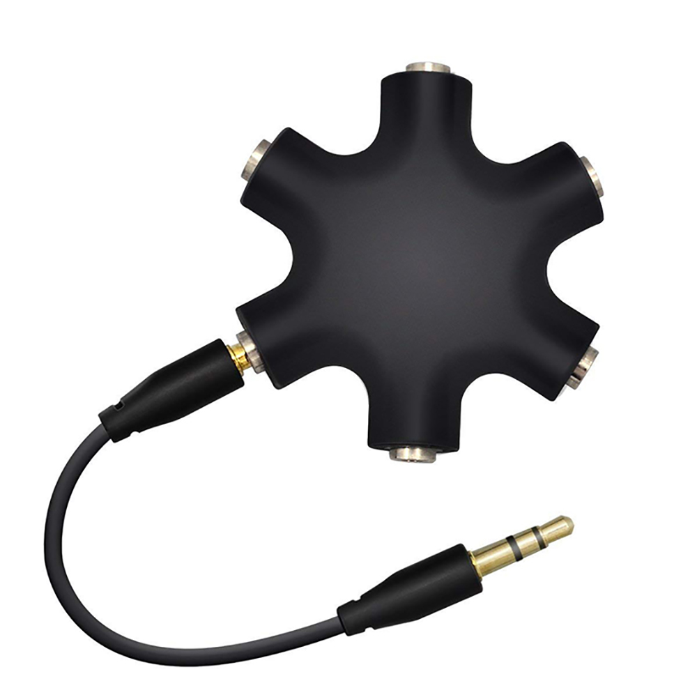 Male To Female Audio Splitter Adapter Headphones Audio Data Cord Converter