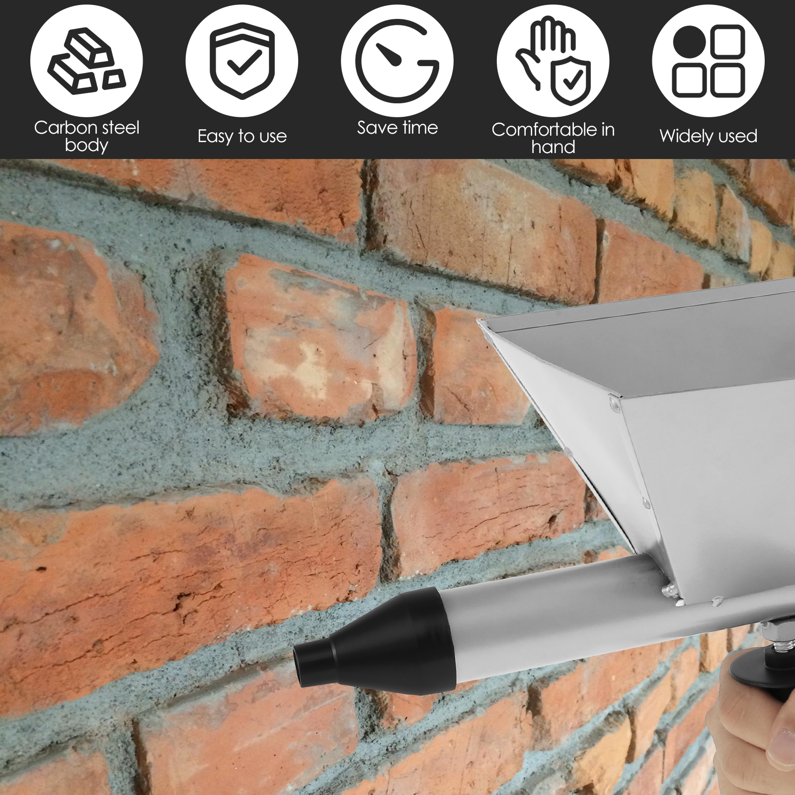 Sturdy Steel Electric Mortar Grouting Machine, Caulking Attachment for Doors and Windows