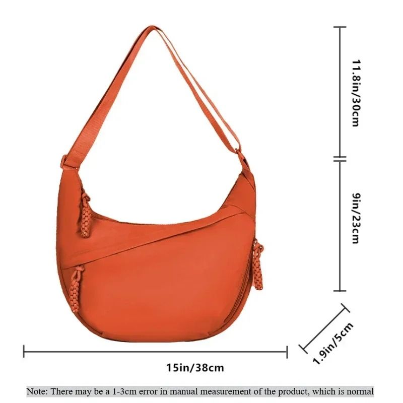 Womens Soft Cloth Shoulder Crossbody Bag