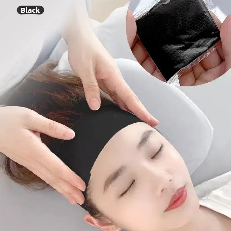 50PCS Disposable Spa Headbands Soft Non Woven Facial Hair Bands