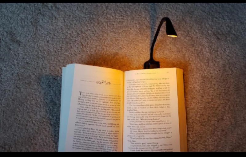 Mini USB Rechargeable Clip On Book Light