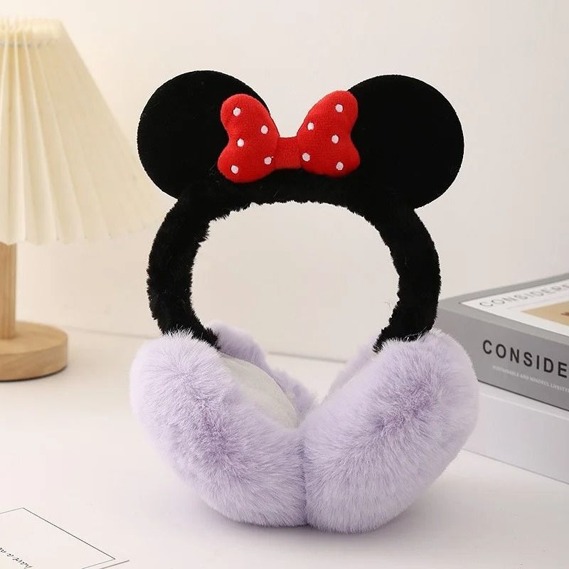 Minnie Mouse Style Bow Earmuffs Warm Cartoon Ear Warmers for Girls