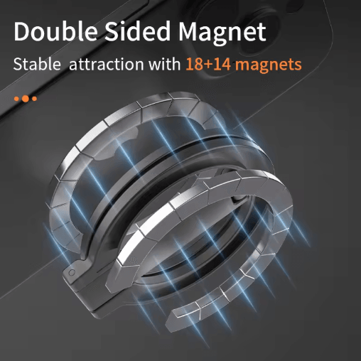 Magnetic Ring Phone Holder – Foldable MagSafe Stand with Double-Sided Magnet
