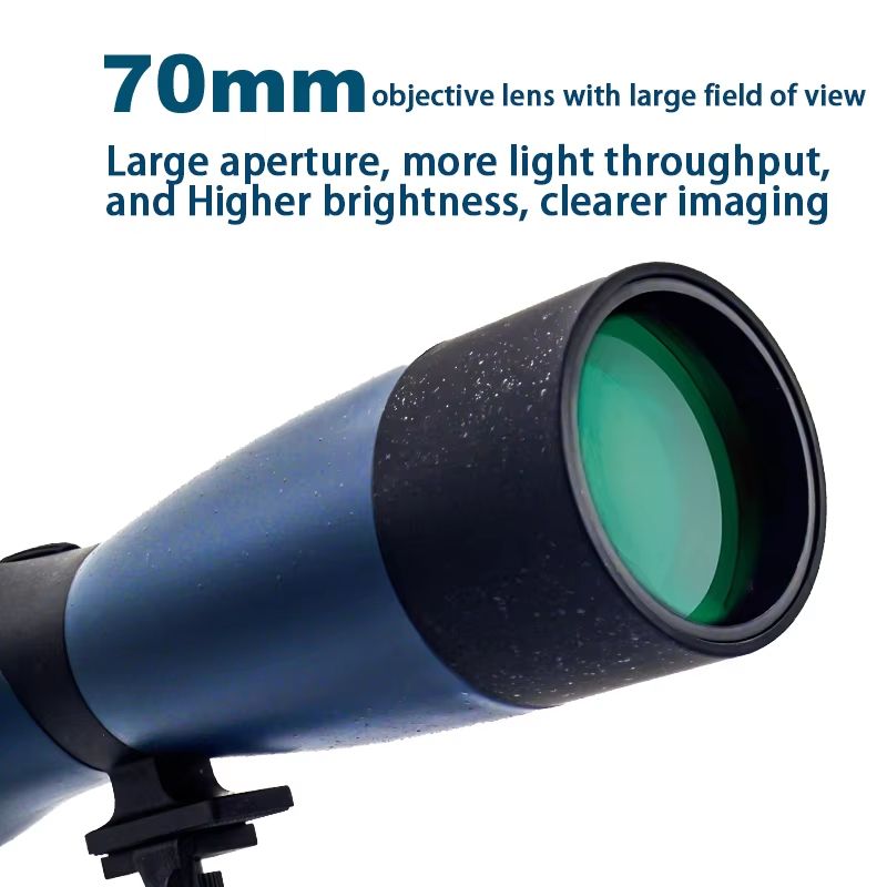 25-75x70 Zoom Spotting Scope Monocular with BAK4 Prism Waterproof Outdoor Telescope
