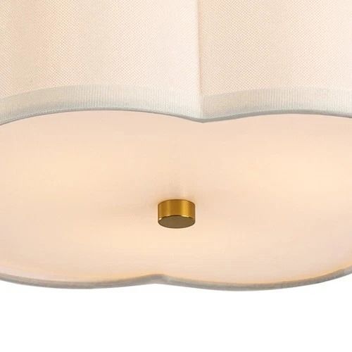 Flush Mount Pendant Lamp, Modern Ceiling Light, Drum Shade Chandelier