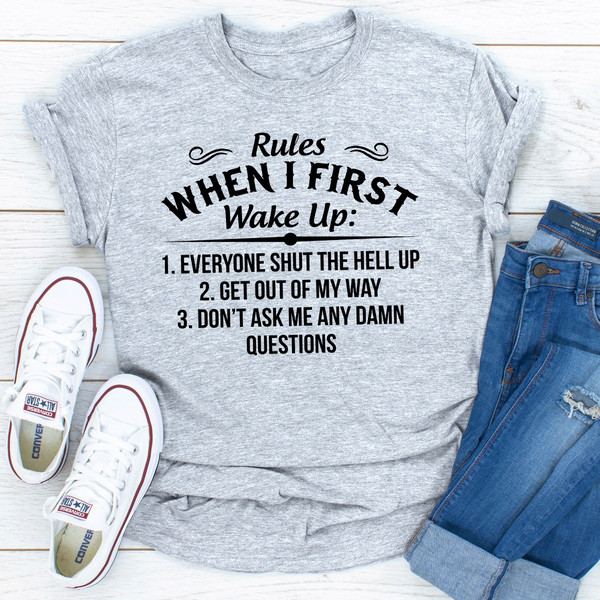 Rules When I First Wake Up