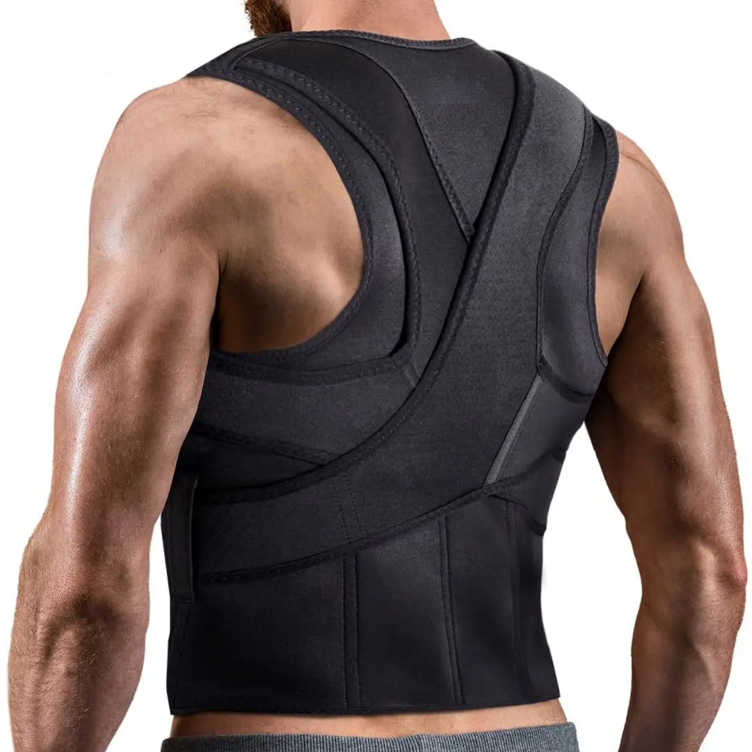Back Posture Corrector for Men, Full Back Support Brace for Upper & Lower Back Relief