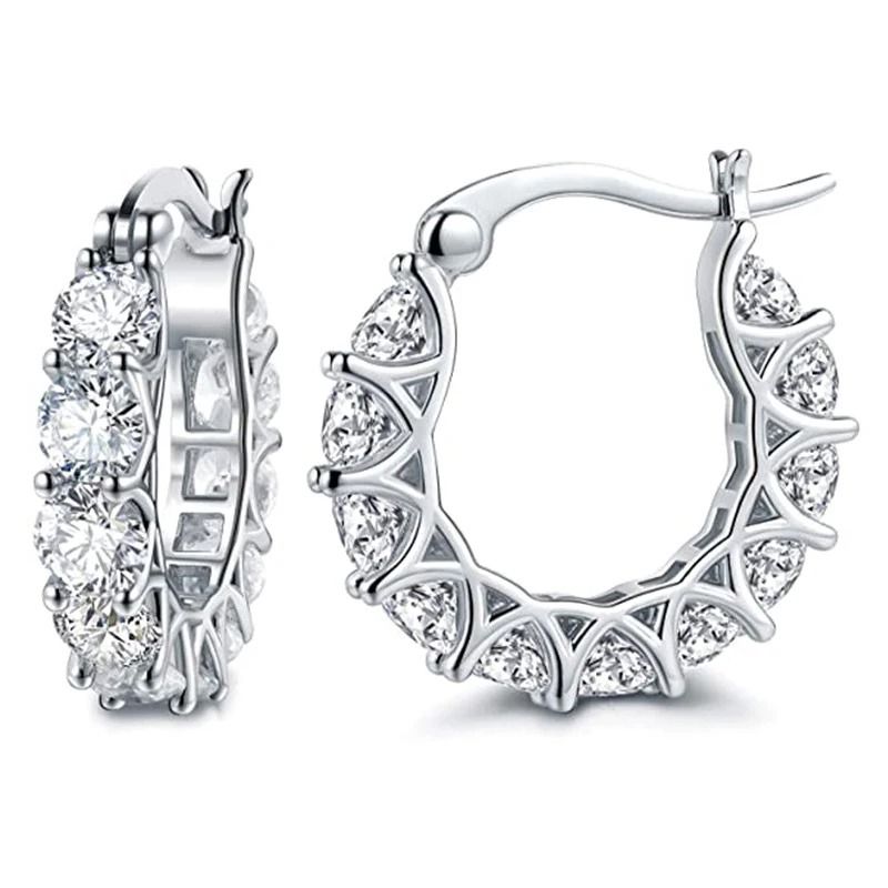 Dazzling Crystal Hoop Earrings