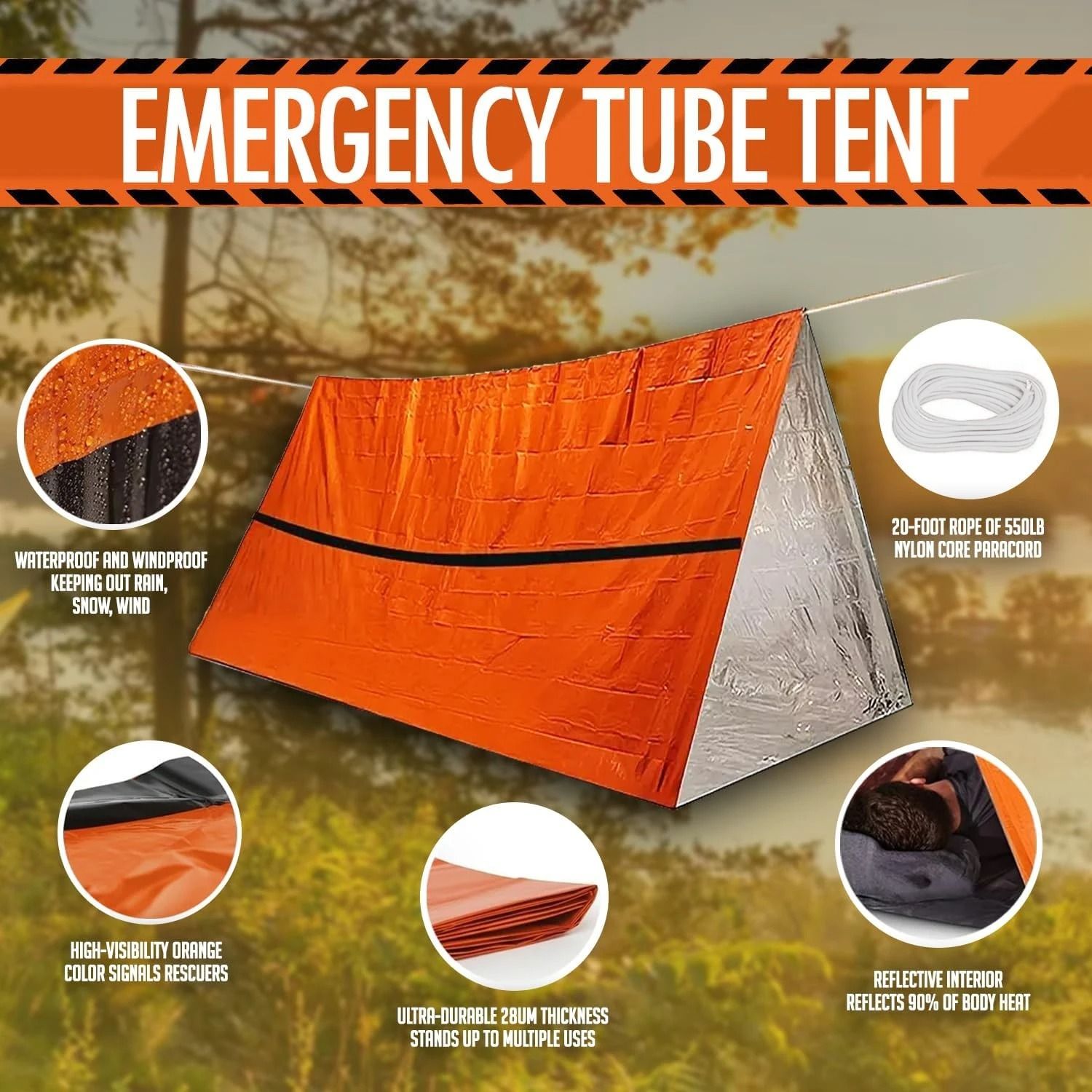 2-Person Waterproof Camping and Disaster Relief Tent – Portable Prefabricated Shelter for Emergency or Outdoor Use