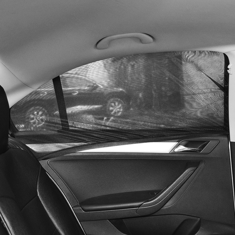 SUV Curtains Protection Car Sunshade Curtains Universal Side Window Shades Mosquito Mesh Net Auto Accessories