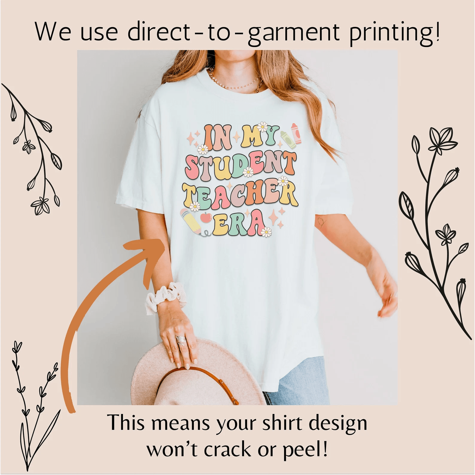 Student Teacher Era Shirt Cute Student Teacher Gift Teaching Tee