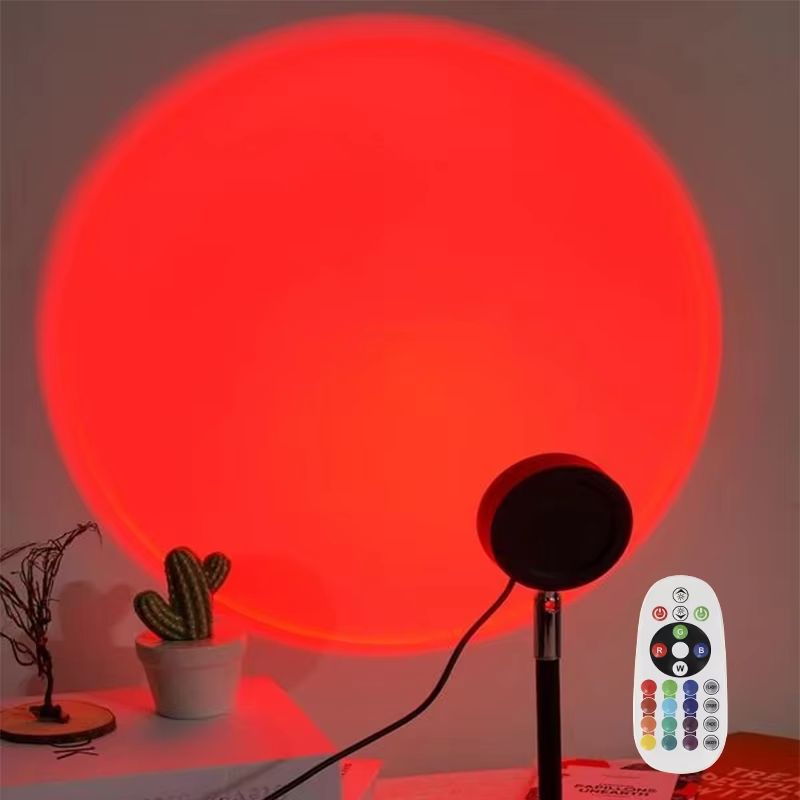 Sunset Glow LED Projection Lamp – Rainbow Atmosphere & Ambient Night Light