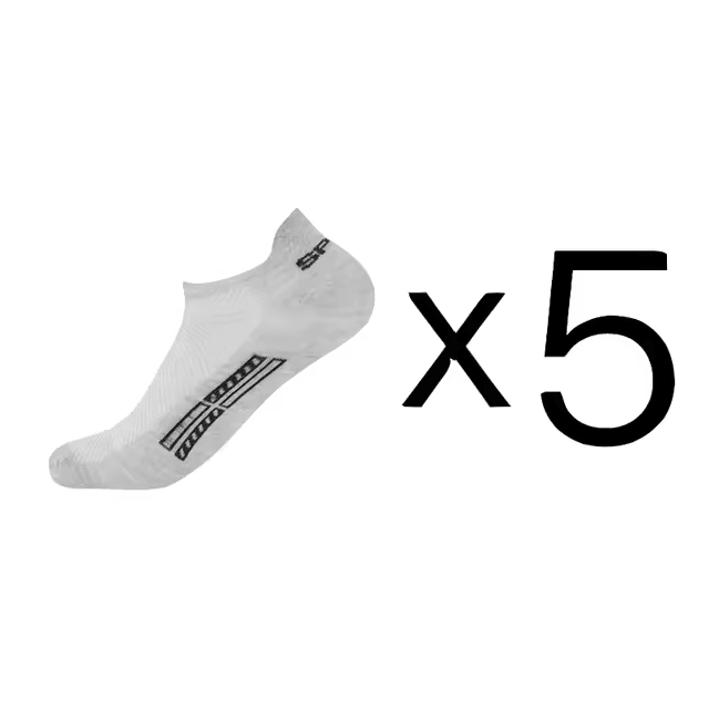 Mens Breathable Cotton Ankle Socks Lightweight Athletic Socks 5 Pair Set