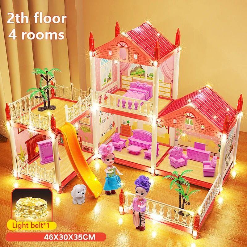 3D DIY Dream Princess Castle – Children's Musical Assembly Villa