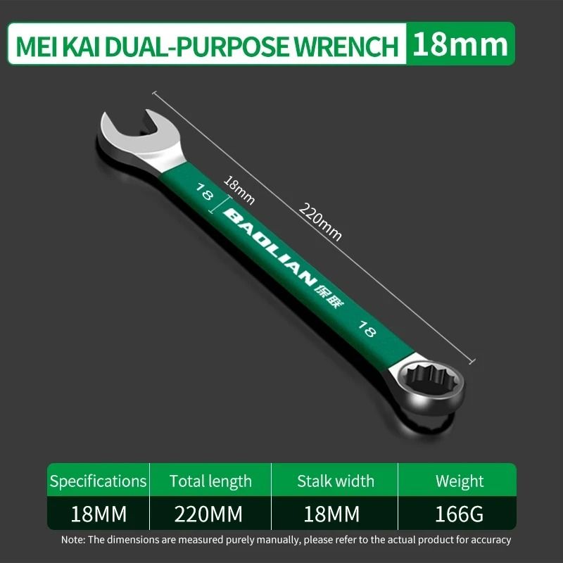 BaoLian Plum Blossom Open Combination Wrench 8 30 mm