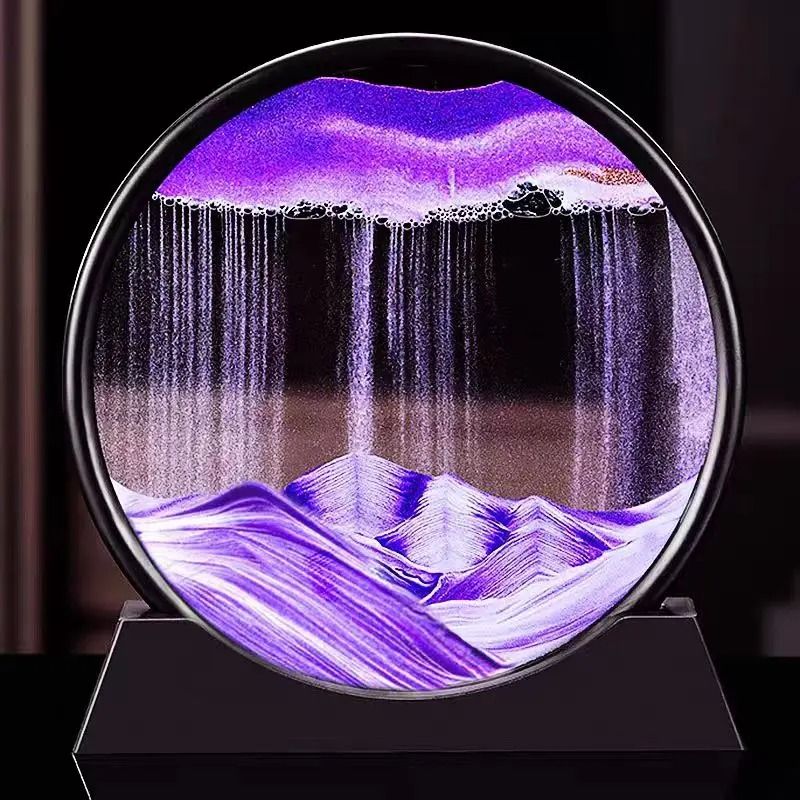 Captivating 3D Kinetic Sandscape & Rotating Quicksand Art