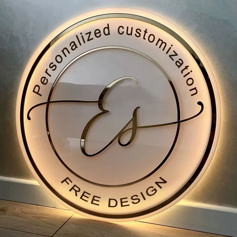 Custom Acrylic Neon Business Logo Sign