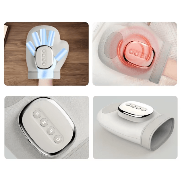 Heated Hand Compression Massager – Electric Wrist & Finger Relief Massager Gloves
