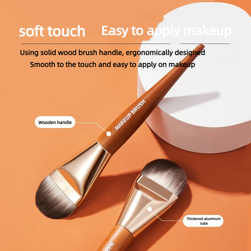 Hot Sale Flat Head Makeup Brush, Quickly Apply Foundation with GECOMO Brush, Smooth Easy Apply Makeup without Sticking