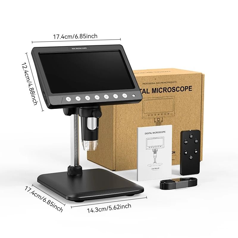 7-Inch IPS High-Definition Digital Coin Microscope