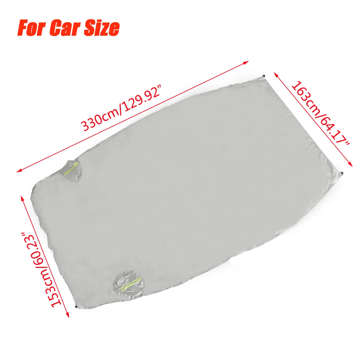 Universal Half Car Cover, Waterproof Car Sun Shade Cover, Sun UV, Snow, Dust, Rain Resistant, Durable Covers Car Care