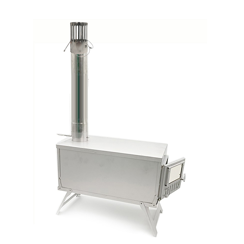 Stainless Steel tent stove pipe with Spark Arrestor Cap for Hot Tent Camping