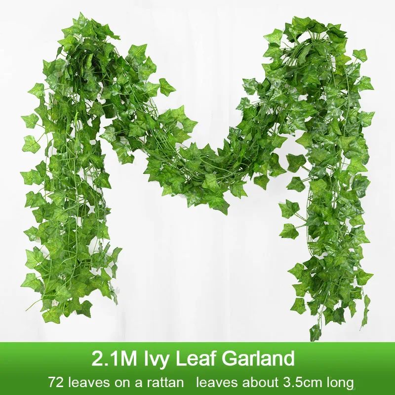Artificial Ivy Leaf Garland Vine for Home and Event Decor