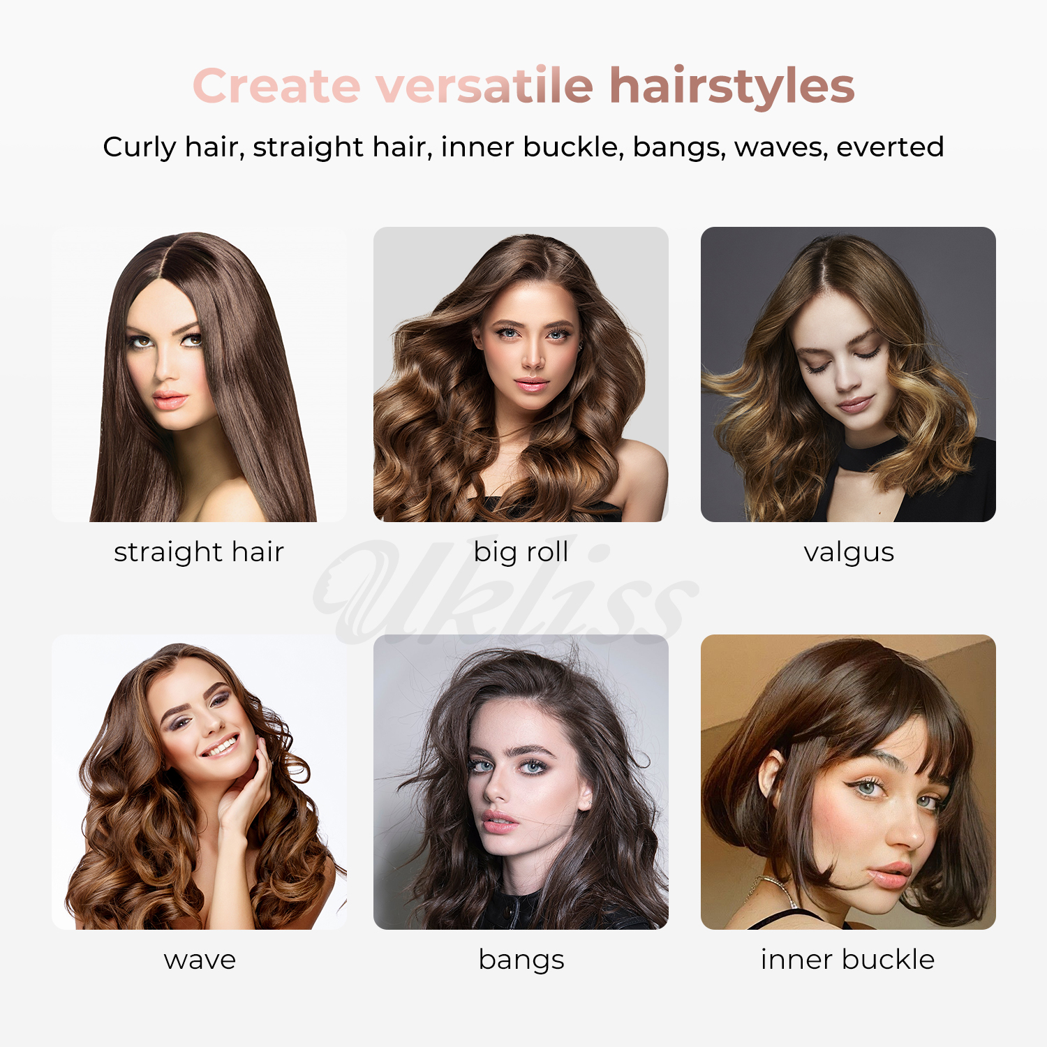 Thermal Brush, Ceramic Hair Curler Volumizing Brush Round Heated Curling Iron Brush
