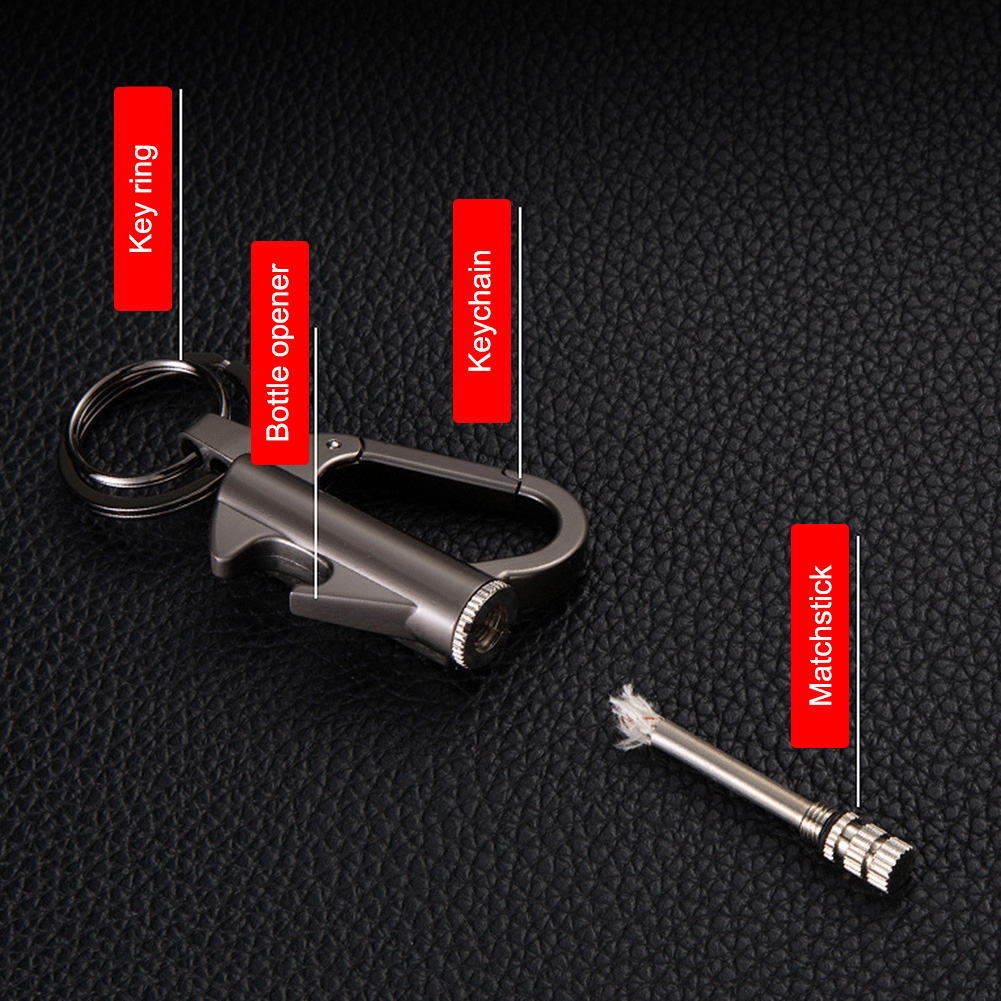 Permanent Match Lighter Keychain Waterproof Survival Fire Starter