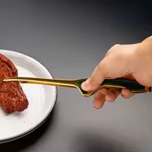 Stainless Steel Kitchen Serving Tongs Non Slip Grip Cooking Food Tongs